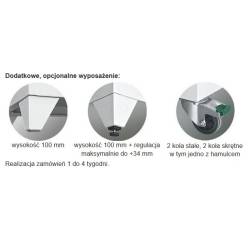Podstawa szafy medycznej - opcje